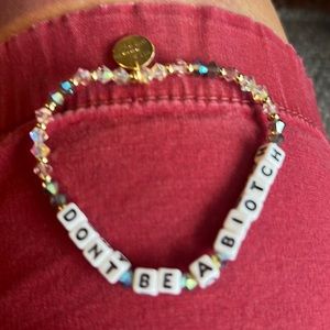 “Don’t be a biotch” beaded bracelet